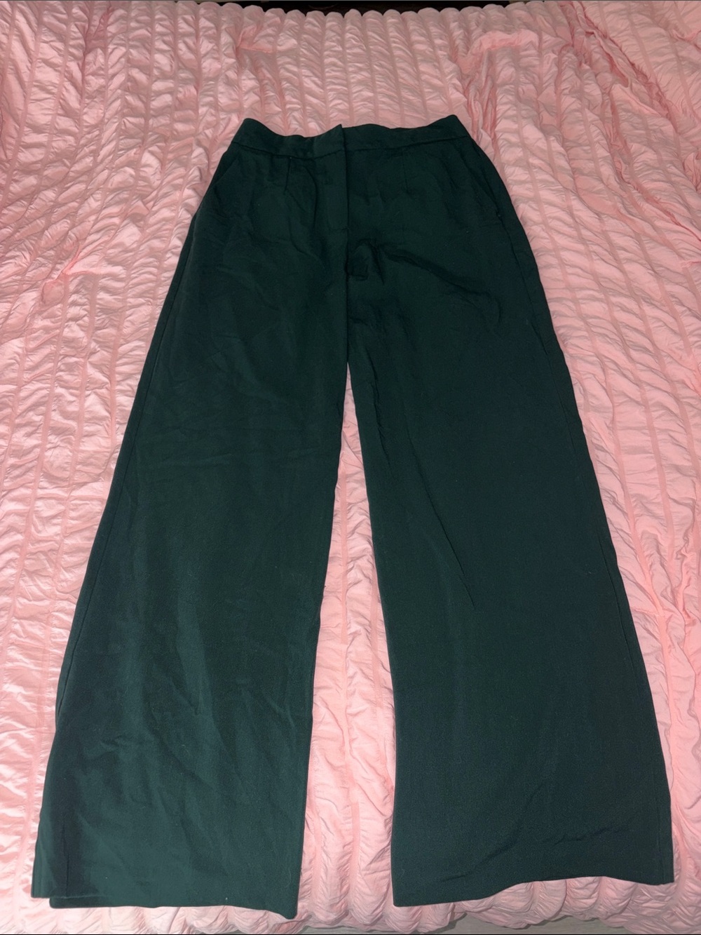 Dynamite Wide-Leg emerald green Pants